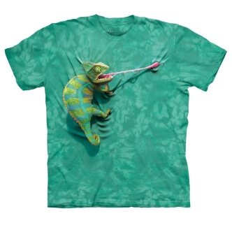 Tričko s potiskem chameleon