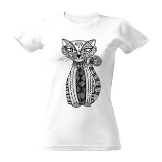 Vybarvovací tričko Kočka