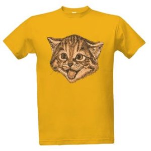 Tričko s potiskem Usměvavá kočka
