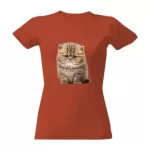 Dámské tričko s potiskem Kočička
