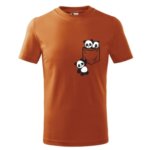Dětské tričko s potiskem Pandy v kapse