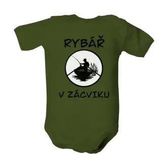 Dětské body s potiskem Rybář v zácviku