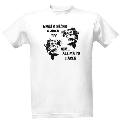 Rybářské tričko s potiskem Má to háček