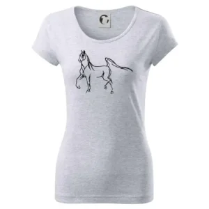 Tričko s potiskem Kůň silueta