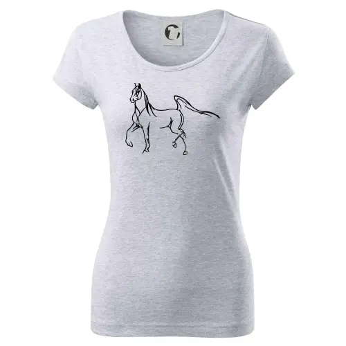 Tričko s potiskem Kůň silueta