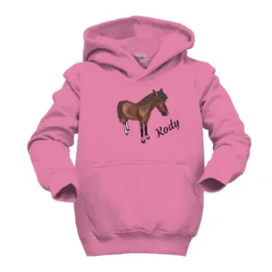 Dětská mikina s potiskem Hnědý poník