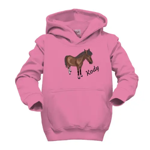 Dětská mikina s potiskem Hnědý poník