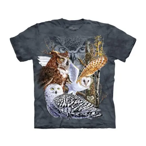 Tričko s potiskem Najděte 11 sov