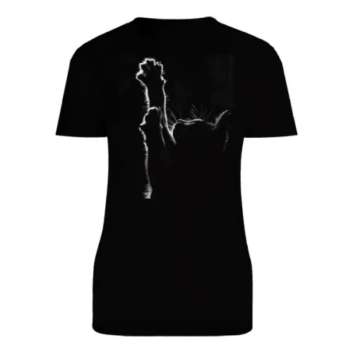 Triko Kočka s drápy – silueta Tričko s potiskem Kočka drápy