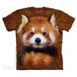 Tričko s 3D potiskem Panda červená
