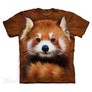 Tričko s 3D potiskem Panda červená