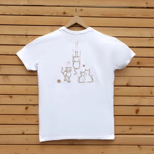 Tričko s potiskem Kočičí láska