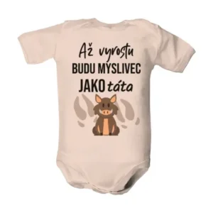 Dětské body s potiskem Budu myslivec
